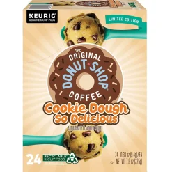 The Original Donut Shop Cookie Dough So Delicious Coffee Keurig® K-Cup® Pods, Light Roast, 24/Box (5000666665)