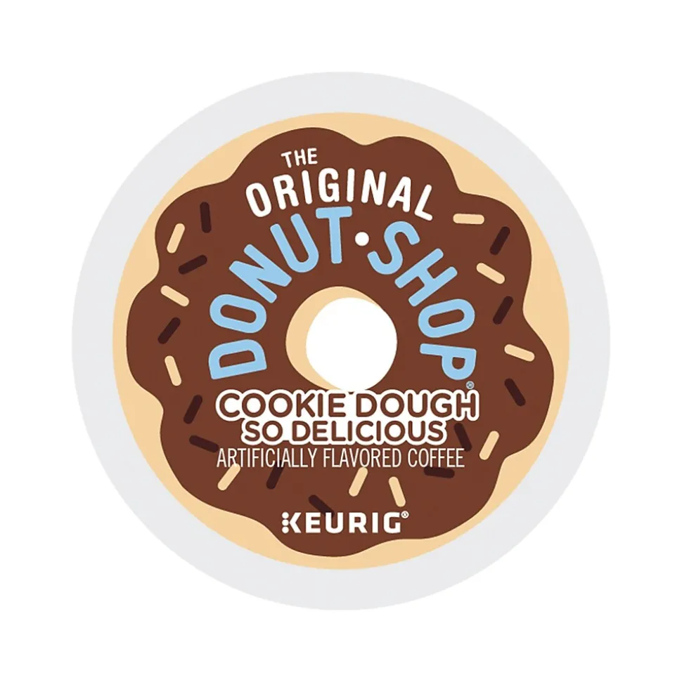 The Original Donut Shop Cookie Dough So Delicious Coffee Keurig® K-Cup® Pods, Light Roast, 96/Carton (5000666665CT)
