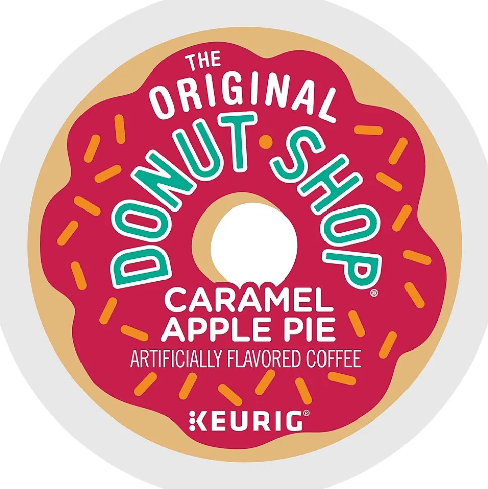 The Original Donut Shop Caramel Apple Pie Coffee, Keurig K-Cup Pod, Light Roast, 24/Carton (5000355500)