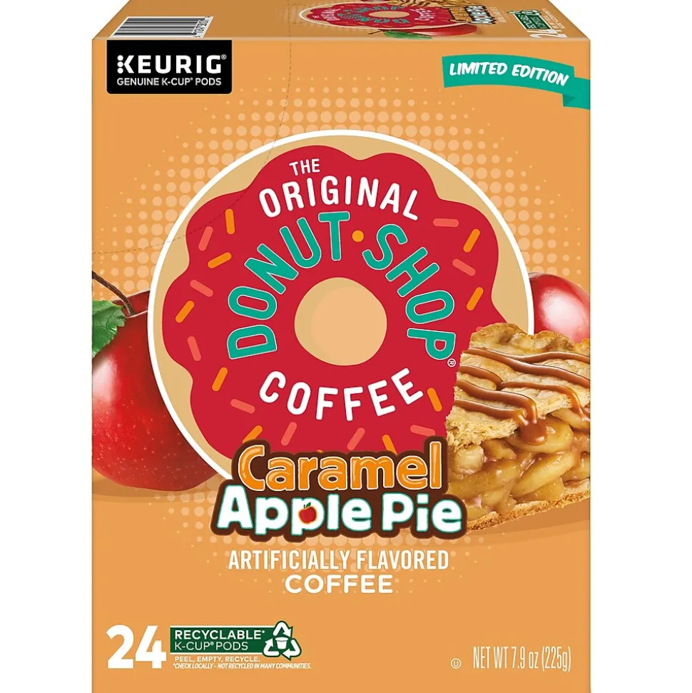 The Original Donut Shop Caramel Apple Pie Coffee, Keurig K-Cup Pod, Light Roast, 24/Carton (5000355500)