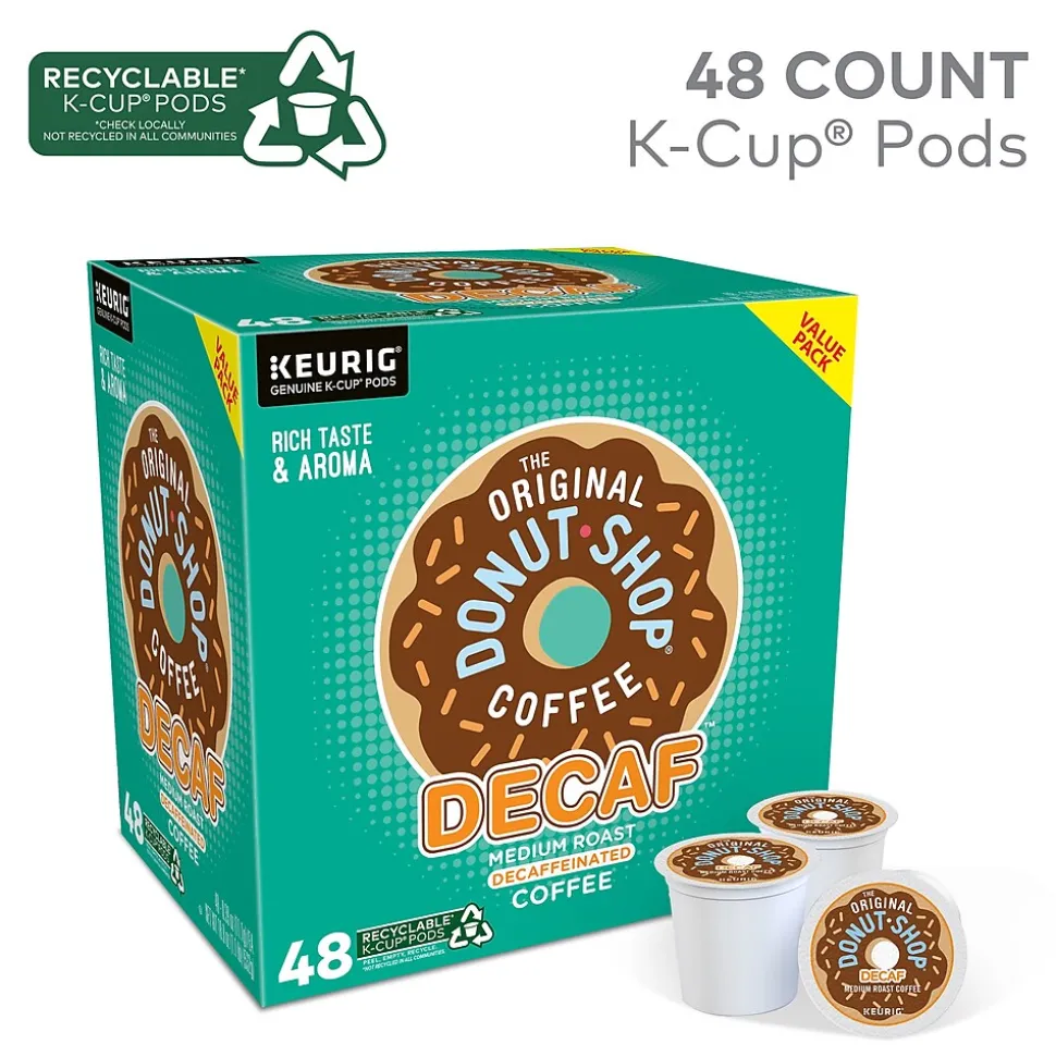 The Original Donut Shop Decaf Coffee Keurig® K-Cup® Pods, Medium Roast, 48/Box (16019-2)