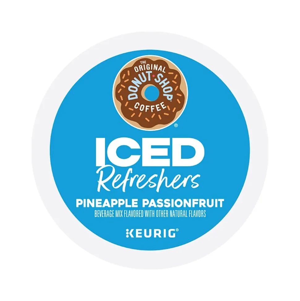 The Original Donut Shop Iced Refreshers Pineapple Passion Fruit Infused Water, Keurig® K-Cup® Pods, 20/Box (5000379381)