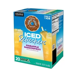 The Original Donut Shop Iced Refreshers Pineapple Passion Fruit Infused Water, Keurig® K-Cup® Pods, 20/Box (5000379381)