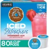 The Original Donut Shop Iced Refreshers Strawberry Acai Infused Water, Keurig® K-Cup® Pods, 80/Carton (5000379382CT)