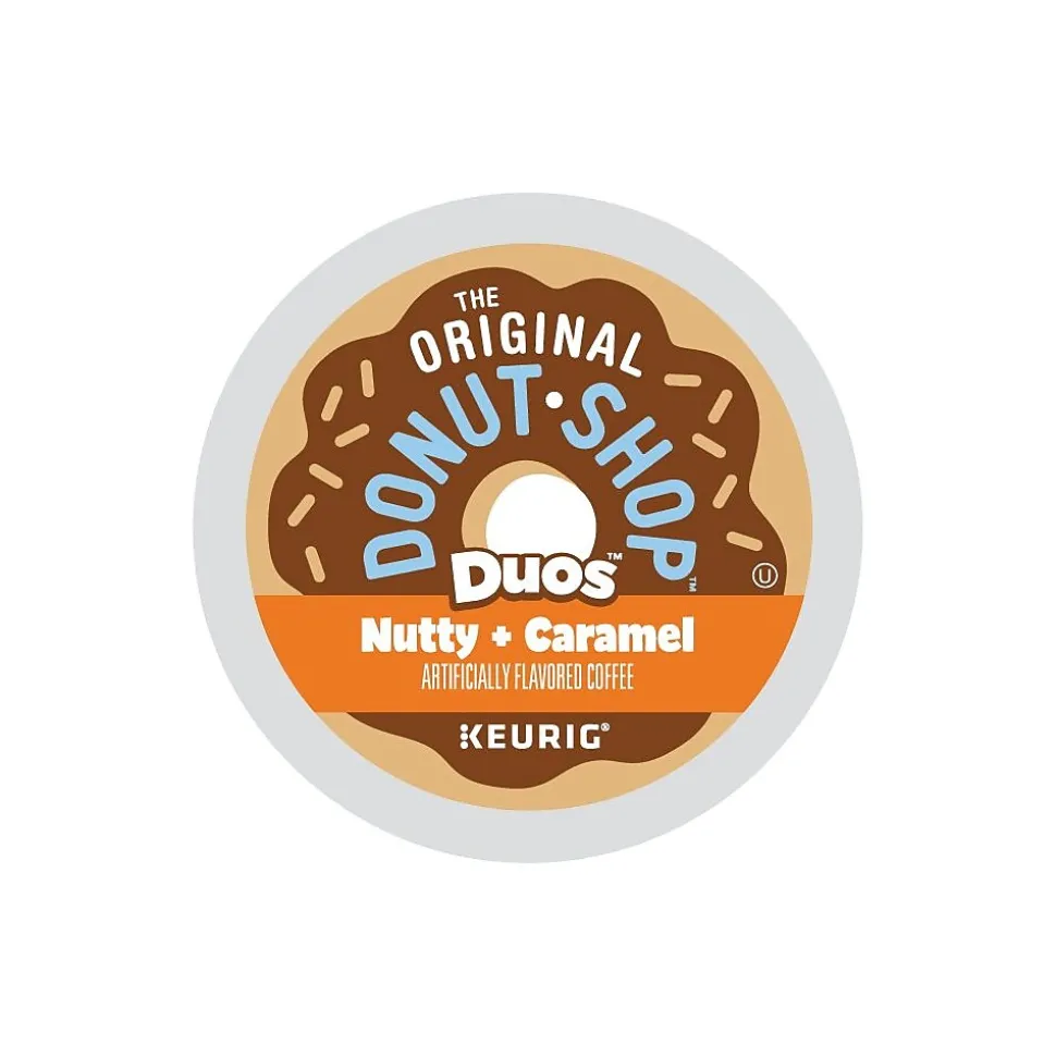 The Original Donut Shop Nutty + Caramel Coffee, Medium Roast, 0.34 oz. Keurig® K-Cup® Pods, 24/Box (374764)