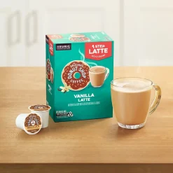 The Original Donut Shop One Step Vanilla Latte Coffee Keurig® K-Cup® Pods, Light Roast, 20/Box (381779)