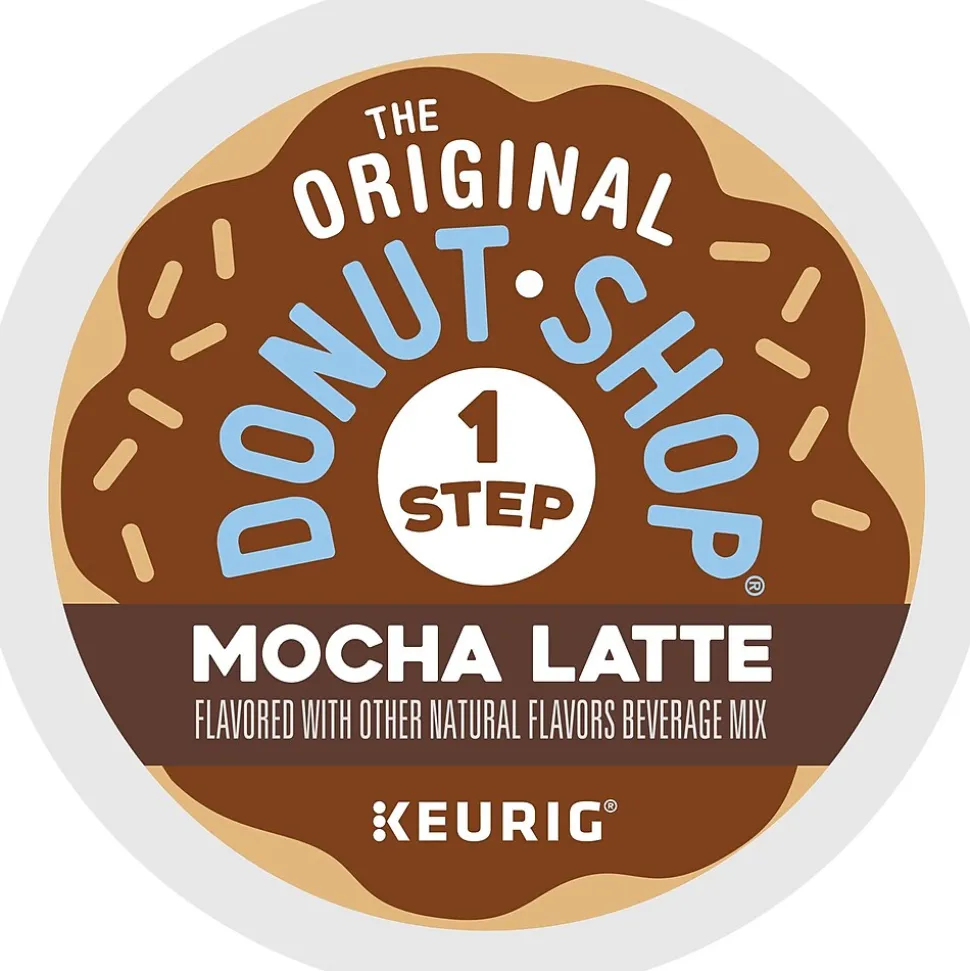 The Original Donut Shop One Step Mocha Latte Coffee Keurig® K-Cup® Pods, Light Roast, 20/Box (381793)