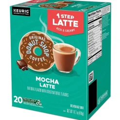 The Original Donut Shop One Step Mocha Latte Coffee Keurig® K-Cup® Pods, Light Roast, 20/Box (381793)