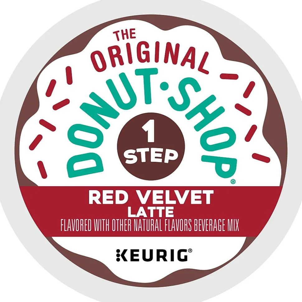 The Original Donut Shop One-Step Red Velvet Latte Coffee, Keurig® K-Cup® Pod, Dark Roast, 20/Box (5000362053)