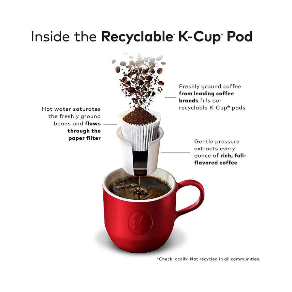 The Original Donut Shop One-Step Mocha Latte Coffee, Keurig K-Cup Pod, Dark Roast, 20/Box, 4 Boxes/Carton (381793CT)