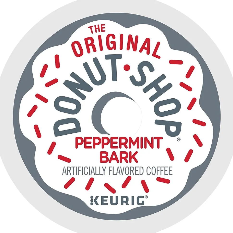 The Original Donut Shop Peppermint Bark Coffee Keurig® K-Cup® Pods, Light Roast, 24/Box (5000201015)
