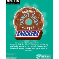 The Original Donut Shop Snickers Coffee Keurig® K-Cup® Pods, Light Roast, 48/Box (5000373541)