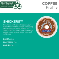 The Original Donut Shop Snickers Coffee Keurig® K-Cup® Pods, Light Roast, 48/Box (5000373541)