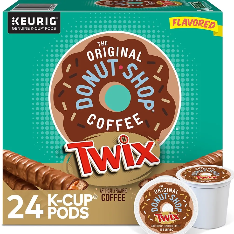 The Original Donut Shop Twix Coffee Keurig® K-Cup® Pods, Medium Roast, 24/Box (5000368824)