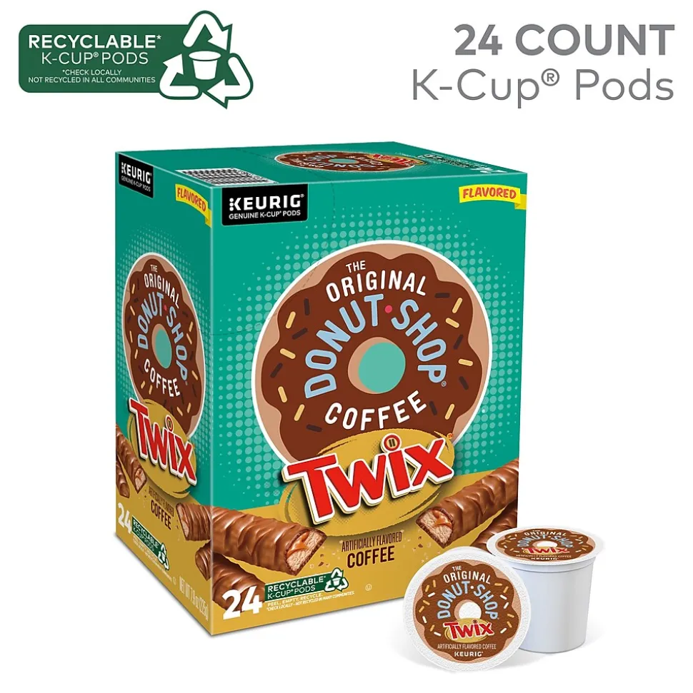 The Original Donut Shop Twix Coffee Keurig® K-Cup® Pods, Medium Roast, 24/Box (5000368824)