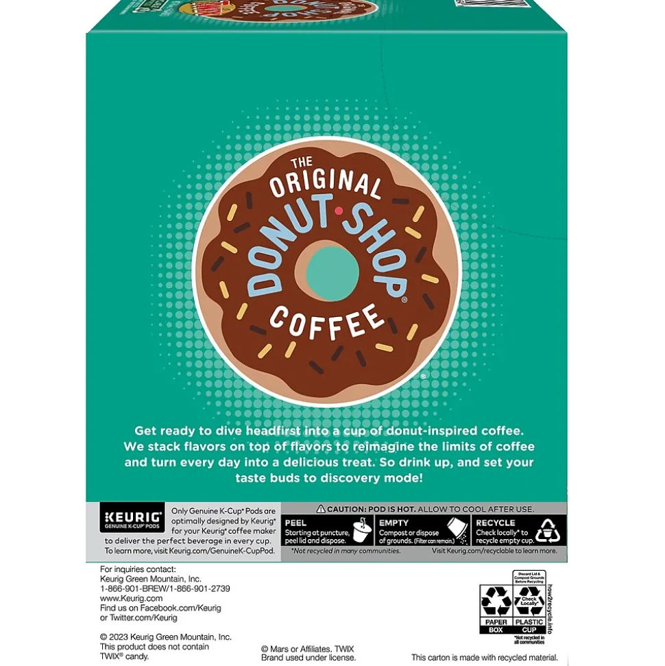 The Original Donut Shop Twix Coffee Keurig® K-Cup® Pods, Medium Roast, 24/Box (5000368824)