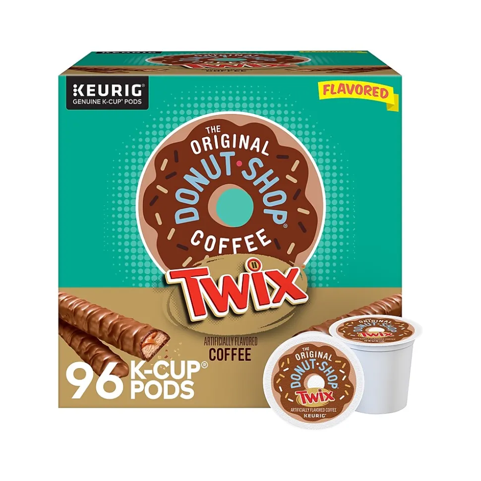 The Original Donut Shop Twix Coffee Keurig K-Cup Pods, Light Roast, 96/Box (5000368824CT)