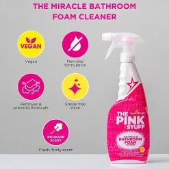 The Pink Stuff The Miracle Bathroom Foam Cleaner, 25.4 Oz. (82383)