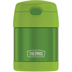 Thermos FUNtainer Stainless Steel Vacuum-Insulated Food Jar, 10-Oz., Lime (F3100LM6)