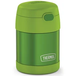 Thermos FUNtainer Stainless Steel Vacuum-Insulated Food Jar, 10-Oz., Lime (F3100LM6)