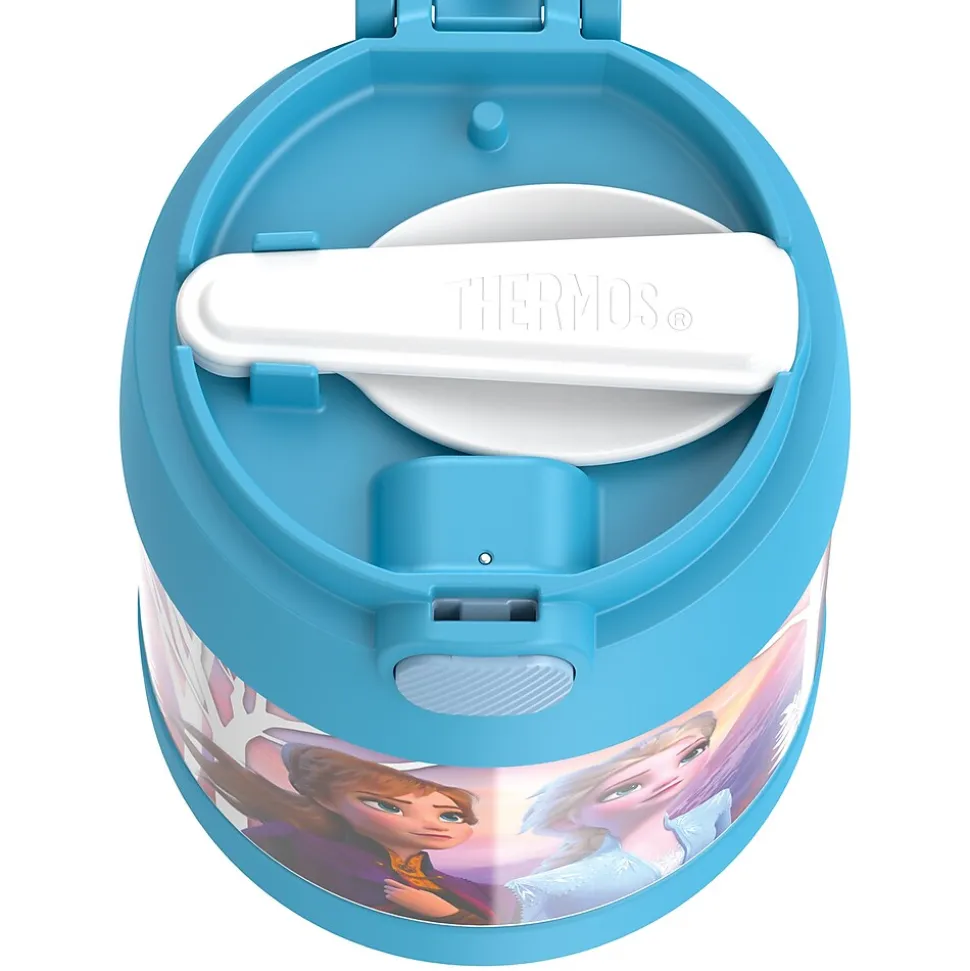 Thermos FUNtainer Stainless Steel Vacuum-Insulated Licensed Food Jar, 10-Oz., Frozen 2 (F3101FZ6)