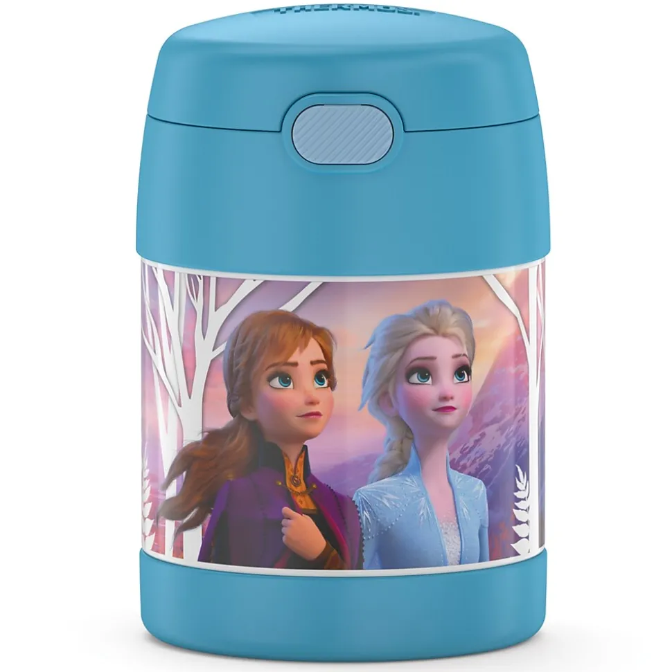 Thermos FUNtainer Stainless Steel Vacuum-Insulated Licensed Food Jar, 10-Oz., Frozen 2 (F3101FZ6)