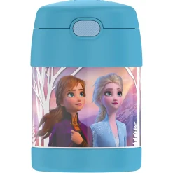 Thermos FUNtainer Stainless Steel Vacuum-Insulated Licensed Food Jar, 10-Oz., Frozen 2 (F3101FZ6)