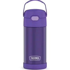Thermos FUNtainer Stainless Steel Vacuum Insulated Water Bottle, 12 oz., Purple (THRF4100PU6)