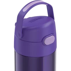 Thermos FUNtainer Stainless Steel Vacuum Insulated Water Bottle, 12 oz., Purple (THRF4100PU6)
