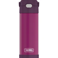 Thermos FUNtainer Stainless Steel Vacuum Insulated Water Bottle, 16 oz., Red Violet (THRF41101RV6)