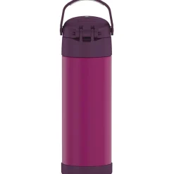 Thermos FUNtainer Stainless Steel Vacuum Insulated Water Bottle, 16 oz., Red Violet (THRF41101RV6)