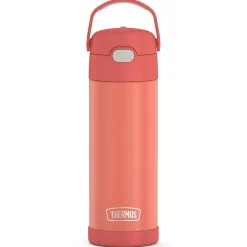 Thermos FUNtainer Stainless Steel Vacuum Insulated Water Bottle, 16 oz., Apricot (THRF41101AP6)