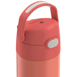 Thermos FUNtainer Stainless Steel Vacuum Insulated Water Bottle, 16 oz., Apricot (THRF41101AP6)