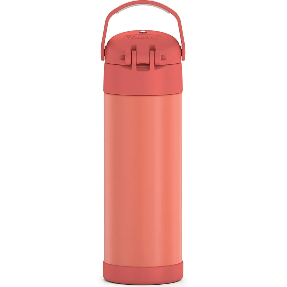 Thermos FUNtainer Stainless Steel Vacuum Insulated Water Bottle, 16 oz., Apricot (THRF41101AP6)