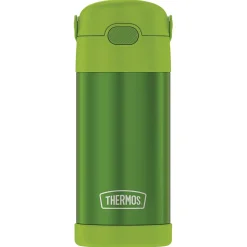 Thermos FUNtainer Stainless Steel Vacuum Insulated Water Bottle, 12 oz., Lime (THRF4100LM6)