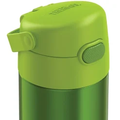 Thermos FUNtainer Stainless Steel Vacuum Insulated Water Bottle, 12 oz., Lime (THRF4100LM6)