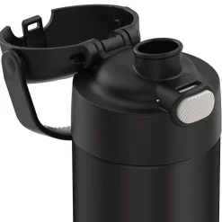 Thermos FUNtainer Stainless Steel Vacuum Insulated Water Bottle, 16 oz., Black Matte (THRF41101BK6)