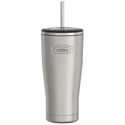 Thermos Icon Stainless Steel Vacuum Insulated Cold Tumbler with Straw, 24 oz., Matte (IS1112MS4)