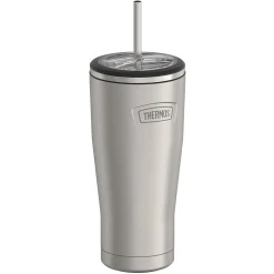 Thermos Icon Stainless Steel Vacuum Insulated Cold Tumbler with Straw, 24 oz., Matte (IS1112MS4)