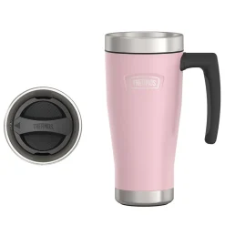 Thermos Icon Stainless Steel Travel Mug, 16 oz., Sunset Pink, (THRIS1002SP4)