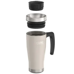 Thermos Icon Stainless Steel Vacuum Insulated Travel Mug, 16 oz., Sandstone, (THRIS1002SN4)