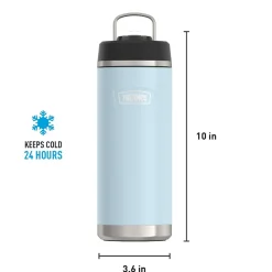 Thermos Icon Stainless Steel Vacuum Insulated Water Bottle with Straw Lid, 32 oz., Glacier (IS2332GC4)