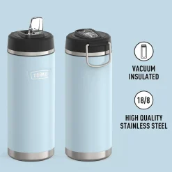 Thermos Icon Stainless Steel Vacuum Insulated Water Bottle with Straw Lid, 32 oz., Glacier (IS2332GC4)