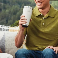 Thermos Icon Stainless Steel Vacuum Insulated, 16 oz., Sandstone, (THRIS1012SN4)