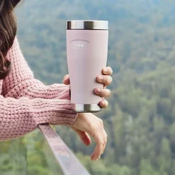 Thermos Icon Stainless Steel Vacuum Insulated Tumbler, 16 oz., Sunset Pink (IS1012SP4)