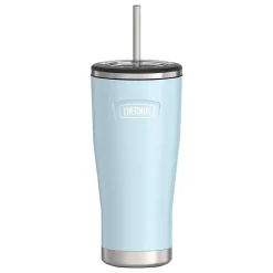 Thermos Icon Stainless Steel Vacuum Insulated Tumbler with Straw, 24 oz., Glacier (IS1112GC4)