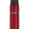 Thermos King Stainless Steel Vacuum Insulated Travel Mug, 24 oz., Matte Red (THRSK4000MR4)