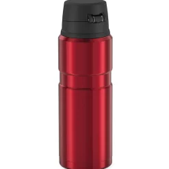 Thermos King Stainless Steel Vacuum Insulated Travel Mug, 24 oz., Matte Red (THRSK4000MR4)