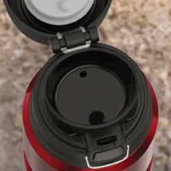 Thermos King Stainless Steel Vacuum Insulated Travel Mug, 24 oz., Matte Red (THRSK4000MR4)