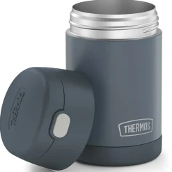 Thermos 16-Ounce FUNtainer Vacuum-Insulated Stainless Steel Food Jar with Folding Spoon, Stone Slate (F31101SL6)